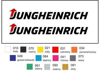 Naklejka wlepka JUNGHEINRICH 49 cm - 2 szt Zamiennik