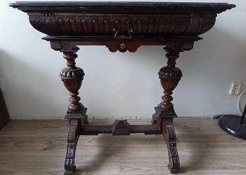 Antyk stolik dębowy