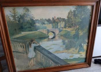 Most w Gatczynie (staw Karpin) (1923) – Zinaida Serebriakova