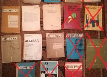 Stare podręczniki PRL matematyka algebra geometria fizyka