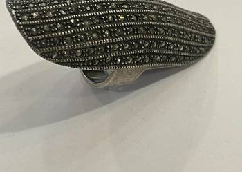 Pierścionek srebro 925 z markazytami