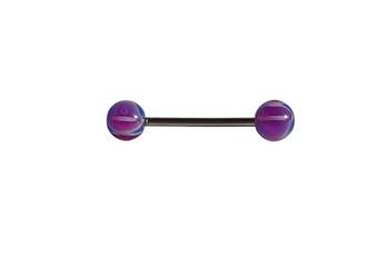 Kolczyk piercing sztanga kolorowe kulki pręt stal chirurgiczna 1,3x27 mm