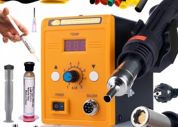 Stacja Lutownicza Hot-Air Rosfix 858D – 700W, 3 Dysze, Topnik RMA-223