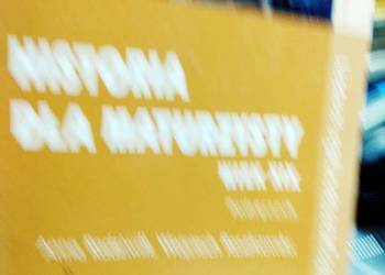 Historia wiek XIX matura antykwariat szkolny książki unikaty