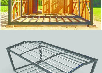 Konstrukcja stalowa domek,garaż,taras