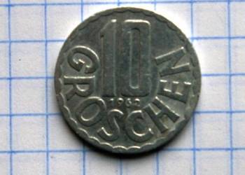 10 GROSCHEN ( 10 GROSZY ) 1962 ROK - AUSTRIA