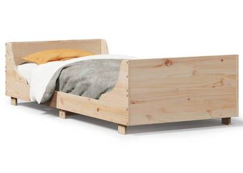 Rama łóżka bez materaca lite drewno sosnowe 90x200 cm WM-850776