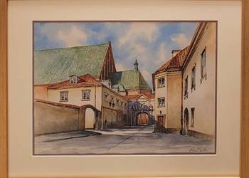 ANDRZEJ WASILEWSKI 'Warszawa ul. Kanonia’ akwarela, papier