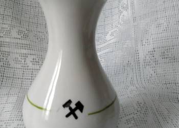 Wazon porcelanowy. Górniczy emblemat. Napis KWK Rydułtowy wy