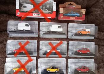 Hachette Fiat 126p Maluch,126P Niewiadów, Polonez Milicja,8 sztuk