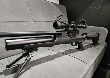 Wiatrówka PCP HATSAN HERCULES kal 11,43mm bipod LUNETA JST 3-12x40