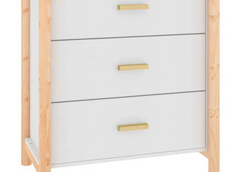 Szafka biała 62x38x70 cm materiał drewnopochodny WM-345672