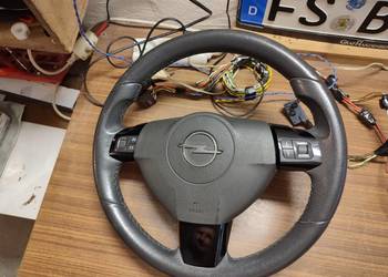Kierownica skórzana OPC GTC wielofunkcyjna opel astra H ZAFIRA B