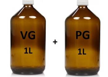 Glikol Propylenowy + Gliceryna Czyste Bezwonne Szkło >99,5% 2L (1L + 1L)
