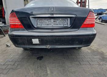 ZDERZAK TYŁ MERCEDES W 220 LIFT PDC LIFT 197 (OBSIDIAN BLACK METALLIC)