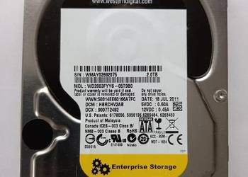 DYSK HDD 2TB WD2003FYYS SATA 3,5" 7200RPM