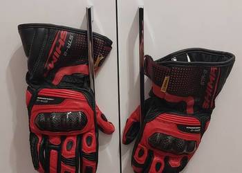 Rękawice motocyklowe SHIMA STR-2 rozmiar 8.5 / M czarno-czerwone