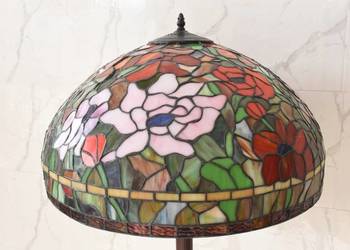 Lampa Podłogowa - Tiffany Style - Lampa Witrażowa - Kolorowa Lampka - Biuro