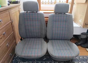 komplet fotele przód i kanapa tył z vw golfa mk2 5D