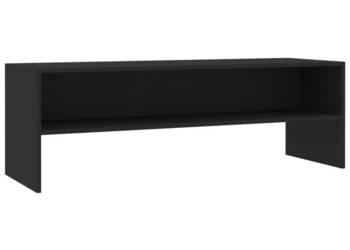 Szafka pod TV czarna 120x40x40 cm materiał drewnopochodny WM-800037