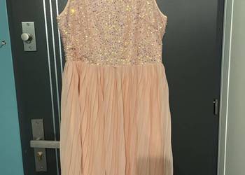 Boohoo sukienka imprezowa Cekinowa plisowana nowa hit roz.46