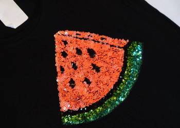 H&M czarna bluzka Cekiny 36 S Nowa