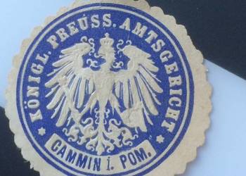 ( 992. ) Zalepka Niemiecka Kamień Pomorski