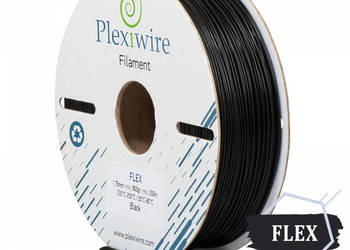 FLEX Filament TPU 90A Plexiwire 1,75 mm Czarny 0.9kg/300m