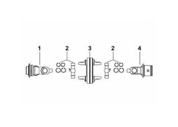Widłak profilowy na rurę 43,5x3,4 23,8x91/27x74,6 37729
