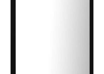 Lustro łazienkowe LED czarne 40x85x37cm akryl WM-804909