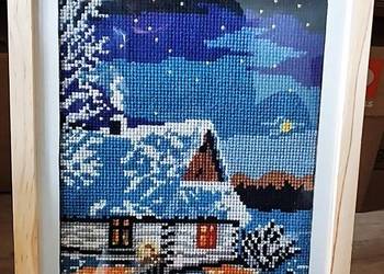 obrazek świąteczny haft