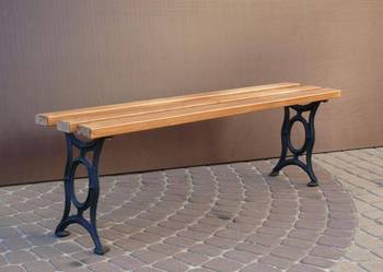 Ławka Cmentarna parkowa ŻELIWNA SOLIDNA 140 cm