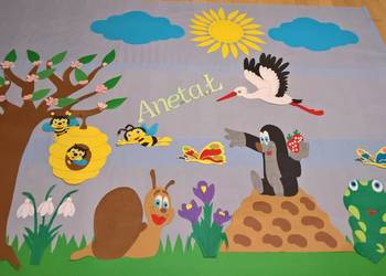 Dekoracje wiosenne z brystolu