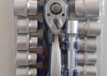 Klucz nasadkowy, grzechotka 1/2" z nasadkami, NITEO