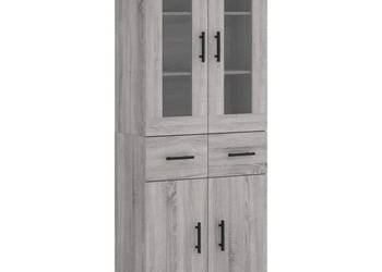 Witrynka szary dąb sonoma 695x34x180cm materiał drewnopochodny WM-3198559