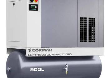 Sprężarka śrubowa z osuszaczem falownikiem VSD i zbiornikiem 500L - LUFT