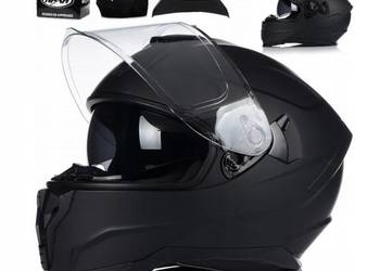 KASK MOTOCYKLOWY NAXA F28/B CZARNY MAT+BLENDA ROZM.XL