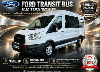 Ford Transit 2.2 TDCi / 9 Lub 7 Miejsc / RAMPA / Inwalidzi