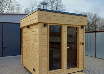 Sauna ogrodowa Premium izolowana | piec na drewno | dostępna OD RĘKI !