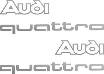 AUDI QUATTRO naklejki na samochód A4 A5 A6 A7 A8 Q3 Q5 Q7 Q8 TT