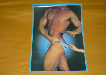 Plakat z mężczyzną 65 x 47 z facetem