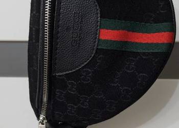 Gucci nerka torebka listonoszka piękna czarna Italy limited
