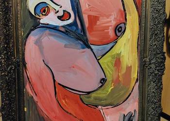 Stary obraz olejny Francja