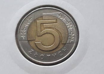 5 Złotych 2008 rok- najmniejszy nakład - nr2- H 5 Złotych 2008 rok- najmniejszy nakład - nr2- H