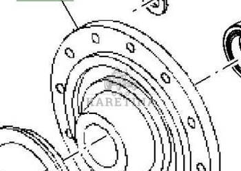 John Deere 8120 8220 8320 Pokrywa Mechanizmu Różnicowego R109481