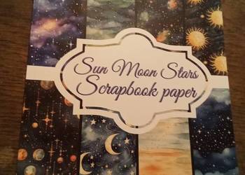 Sun moon stars scrapbook papers