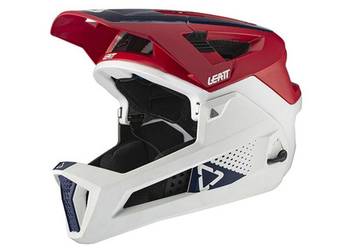 KASK ROWEROWY LEATT MTB  1.0 Gravity  rozm,.2XL WHITE RED
