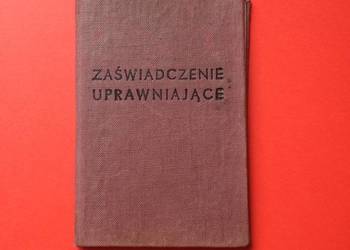 ( 1426 ) Legitymacja Zaświadczenie Uprawniające, Klich