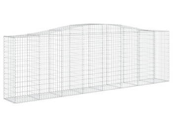 Kosze gabionowe 4 szt 400x50x120/140 cm galwanizowane żelazo WM-3145971