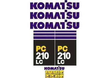 Naklejki oklejenie KOMATSU PC210LC Zamiennik